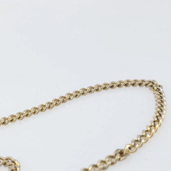 GUCCI Micro GG Canvas Chain Shoulder Bag Suede Brown Gold Auth BA6560 - Picture 9 of 16